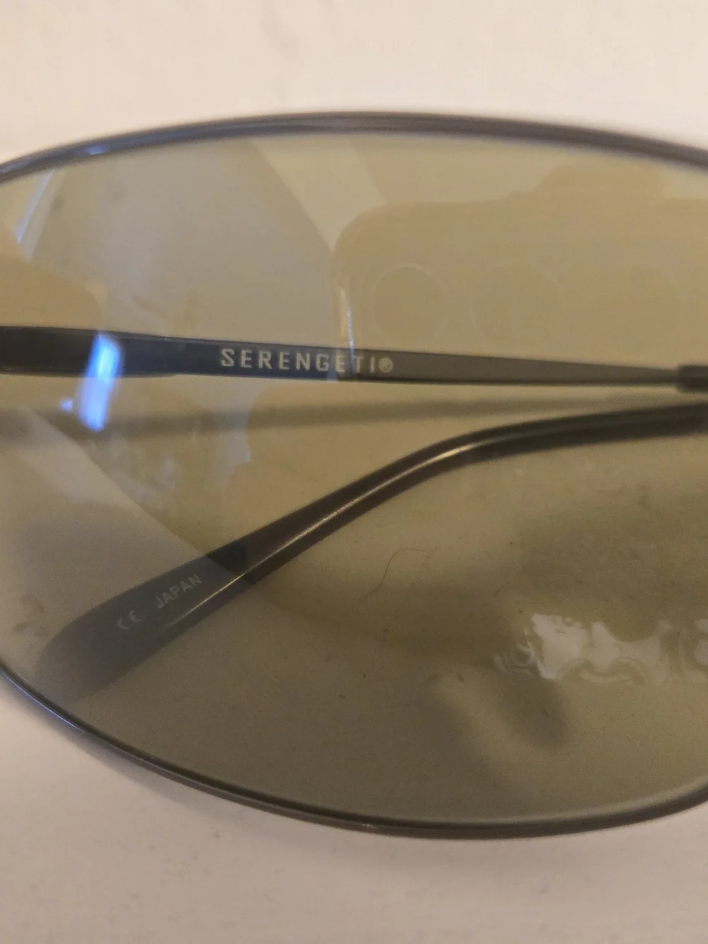 Serengeti Men's Black Sunglasses with Dark Lenses